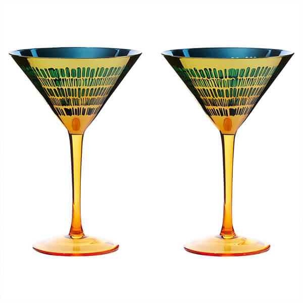 Artland Fiesta Set of 2 Cocktail Glasses