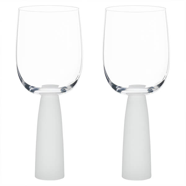 Anton Studios Oslo Set of 2 Wine Glasses Frost