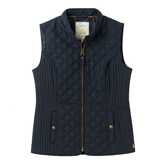 Joules Marine Navy Minx Quilted Gilet Size 16
