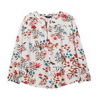 Joules Creme Floral Georgia Pop Over Top Size 20