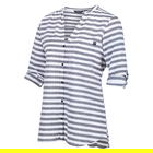 Regatta Women`s Malaya Long Sleeve Shirt White Navy Stripe Size 12