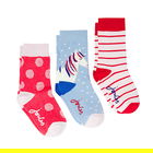 Joules Horse Spot Stripe Pack of 3 Brill Bamboo Socks Size 9-12