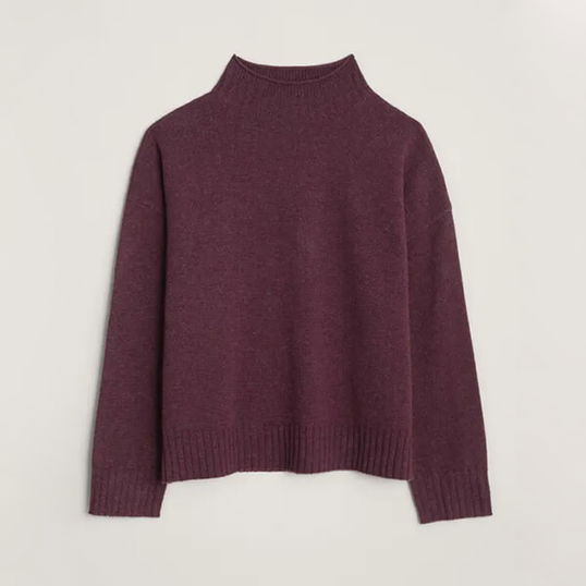 Seasalt Trevorrow Jumper Rich Plum Size 18