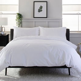 The Lyndon Company Port Stanley Duvet Set White Super King