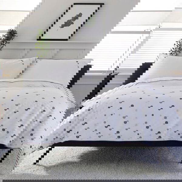 The Lyndon Company Circles Grey Duvet Set Super King