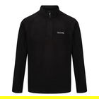 Regatta Mens Thompson Lightweight Half Zip Fleece Black Size L