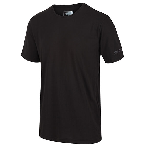 Regatta Men's Tait Lightweight Active T-Shirt Black Size L