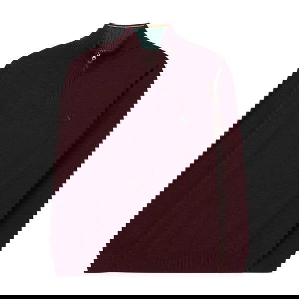 Joules Port Hillside Seasonal Quarter Zip Funnel Neck Jumper Size L