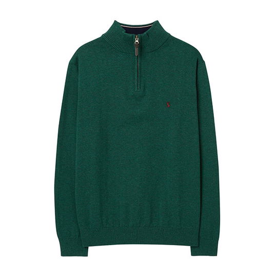 Joules Racing Green Hillside Seasonal Quarter Zip Funnel Neck Jumper Size XXXL
