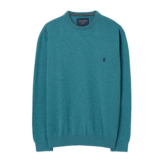 Joules Teal Marl Jarvis Crew Neck Jumper Size M