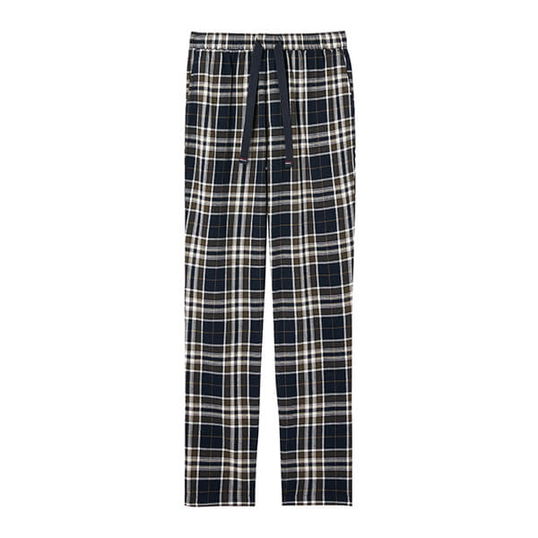 Joules Mens Navy Check Sleeper Woven Brushed PJ Bottoms Size L