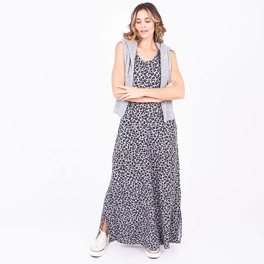 Brakeburn Leopard Spot Maxi Dress Size 12