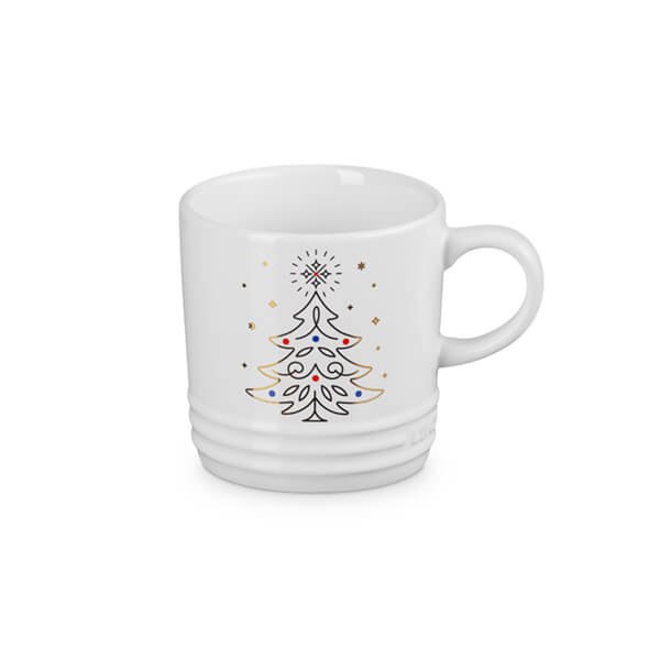 Le Creuset Stoneware Mug 350ml Christmas Tree Decal