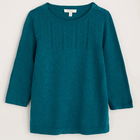 Seasalt Woodsmoke Cotton Jumper Mid Teal Size 10