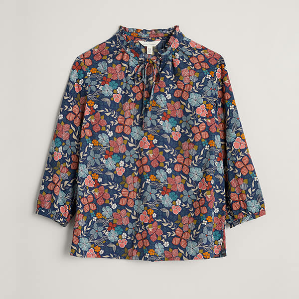 Seasalt Winnard Top Coast Floral Mix Size 12