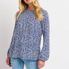 Brakeburn Floral Trail Shirring Blouse Size 16