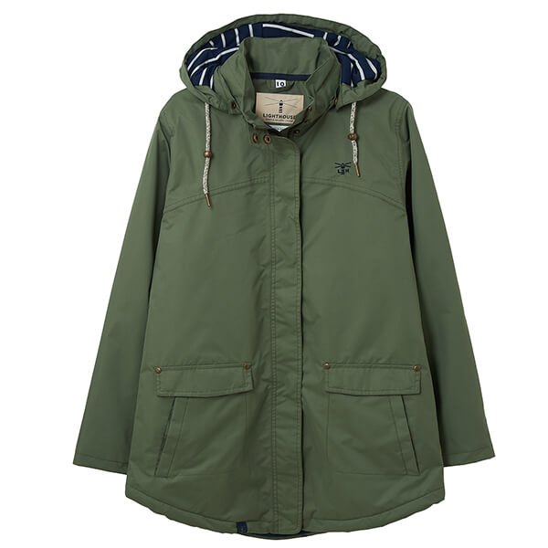 Lighthouse Khaki Iona Ladies Coat Size 10