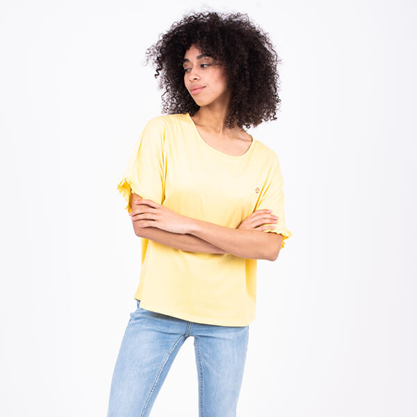 Brakeburn Valeria Yellow T-Shirt Size 20