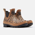 Joules Tan Leopard Wellibob Short Height Printed Wellies Size 6