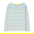 Joules Blue Stripe Harbour Long Sleeve Jersey Top Size 24
