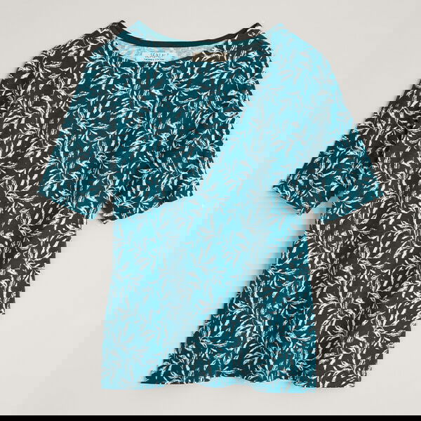 Seasalt Poisson Top Smudged Leaves Dark Wreckage Size 12