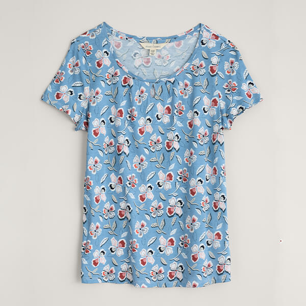 Seasalt Appletree Top Papercut Floral Tide Size 16