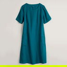 Seasalt Painting Class Linen Dress Dark Eden Size 10