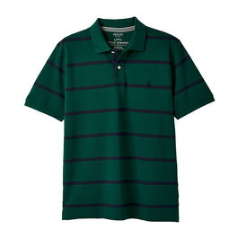 Joules Mens Green Stripe Filbert Polo Shirt