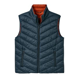 Joules Mens Dark Navy Garrett Chevron Quilted Gilet