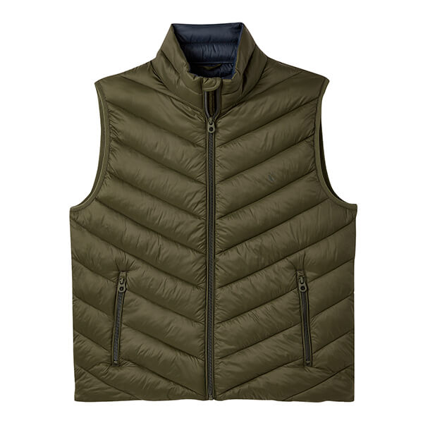 Joules Mens Heritage Green Garrett Chevron Gilet