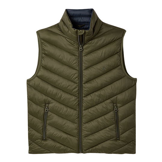 Joules Mens Heritage Green Garrett Chevron Gilet