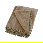 Walton & Co Cashmere Touch Earth Brown Fleece Throw