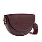Joules Oxblood Clara Half Moon Shape PU Bag