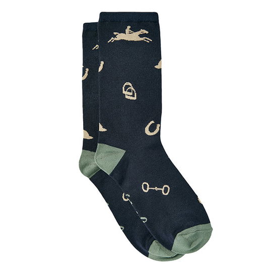 Joules Navy Horse Excellent Everyday Eco Vero Socks