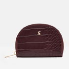 Joules Oxblood Harwell Half Moon PU Croc Coin Purse