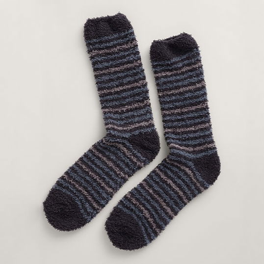 Seasalt Mens Fluffies Short Socks Hew Inkwell