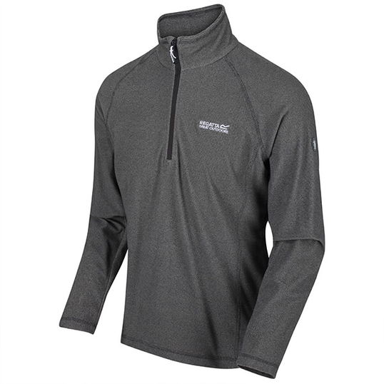 Regatta Men`s Montes Lightweight Half Zip Mini Stripe Fleece Light Steel Size S
