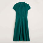 Seasalt Carved Wood Linen Dress Mallard Size 20