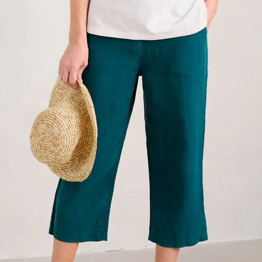 Seasalt Brawn Point Crops Dark Eden Size 16