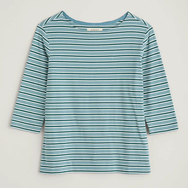 Seasalt Sailor Top Odessa Seahorse Mallard Size 24