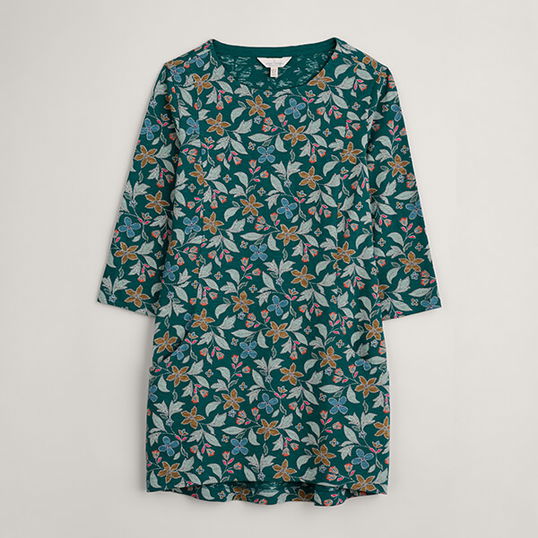 Seasalt Shore Foraging Tunic Stitched Clematis Loch