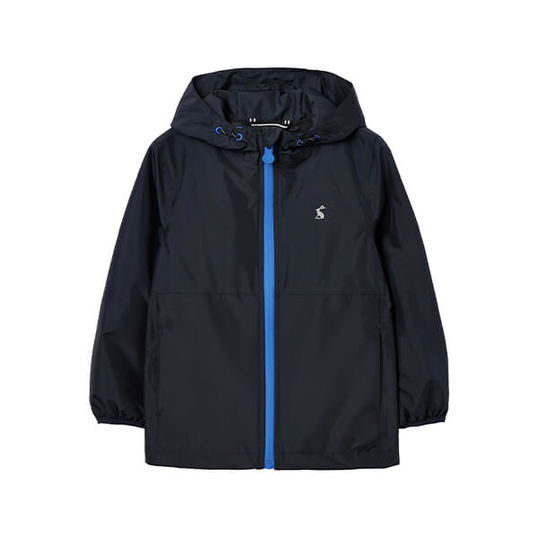Joules Kids Marine Navy Arlow Waterproof Packable Rain Mac
