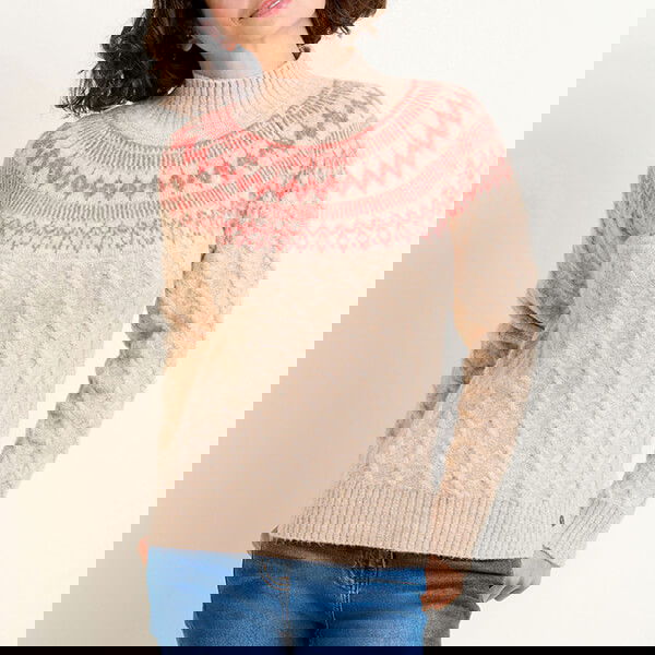 Brakeburn Retro Cable Mix Knitted Jumper