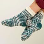 Brakeburn Fair Isle Knitted Slipper Sock