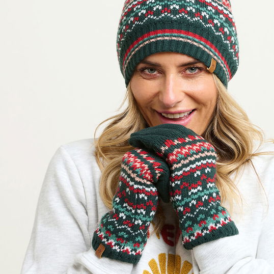Brakeburn Fair Isle Knitted Gloves