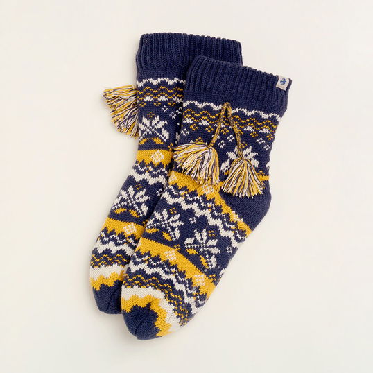 Brakeburn Nordic Knitted Slipper Socks