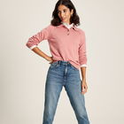 Joules Pink Mia Collared Pointelle Jumper