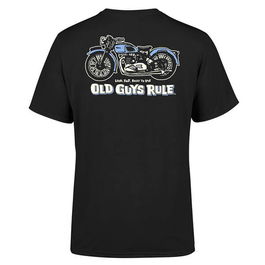 Old Guys Rule Black Triumph T-Shirt Size Medium