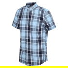 Regatta Men`s Deakin IV Short Sleeve Shirt Powder Blue Check Size L
