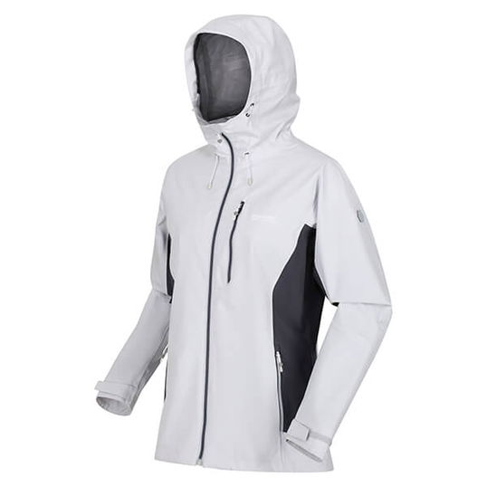 Regatta Women`s Highton Stretch III Waterproof Jacket Cyberspace Seal Grey Size 14